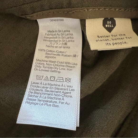 Madewell Lghtspun Dorset cotton Blazer Ladies size large Olive green - Picture 5 of 6